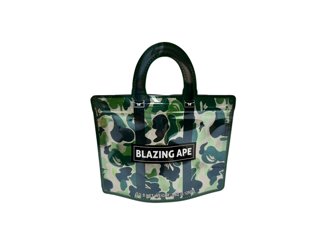50 Pack 3.5G Handbag-Style Mylar Bags – Blazing Ape Camouflage Design