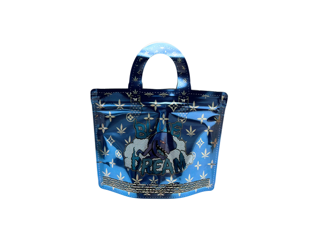 50 Pack 3.5G Handbag-Style Mylar Bags – Blue Dream Design