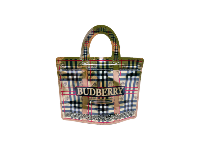 50 Pack 3.5G Handbag-Style Mylar Bags – Blueberry Design