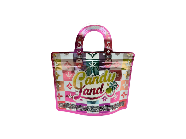 50 Pack 3.5G Handbag-Style Mylar Bags – Candy Land Design