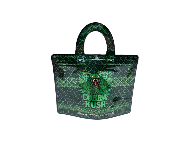 50 Pack 3.5G Handbag-Style Mylar Bags – Cobra Design