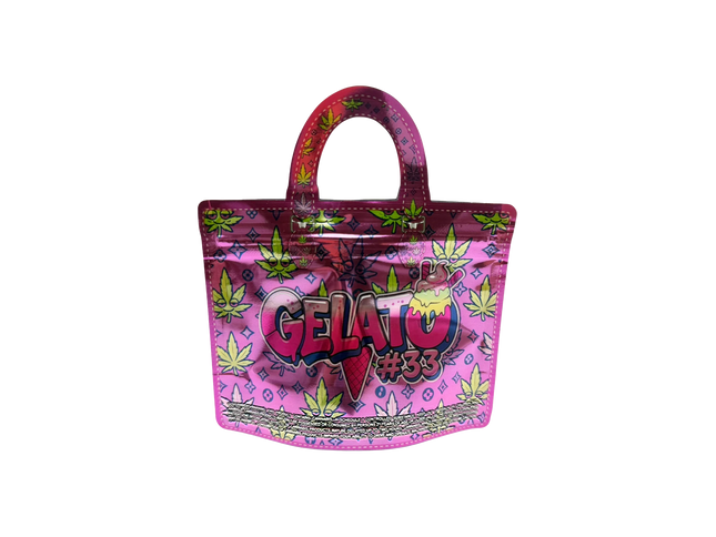 50 Pack 3.5G Handbag-Style Mylar Bags – Gelato Design