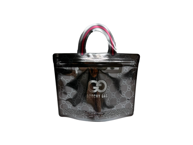 50 Pack 3.5G Handbag-Style Mylar Bags – Goochy Brown Design
