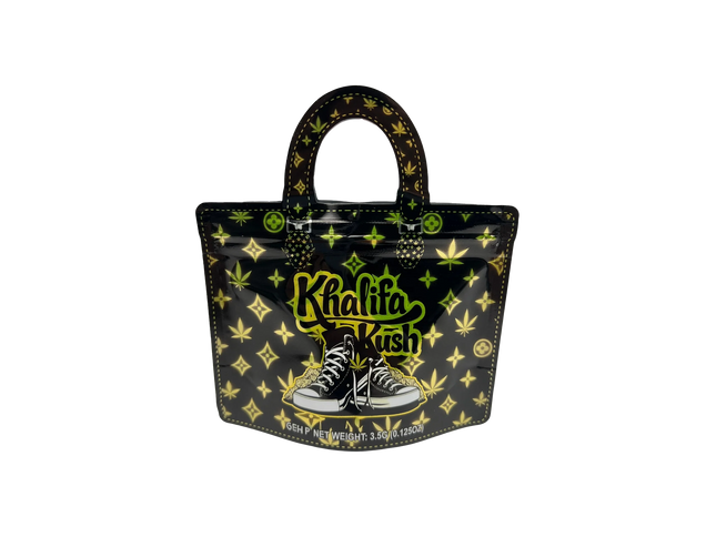 50 Pack 3.5G Handbag-Style Mylar Bags – Khalifa Design