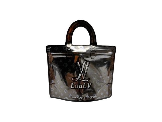 50 Pack 3.5G Handbag-Style Mylar Bags – Luxe Monogram Classic Design