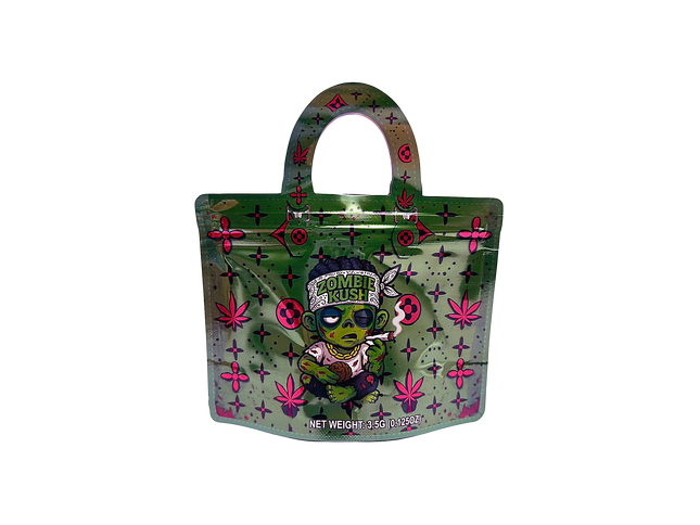 50 Count 4.5 x 3.5 Handbag Style Mylar Bags – Zombie
