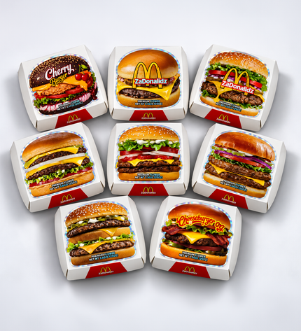 12 Pack - Hamburger-Themed Gift Box Set - ZaDonald’z Cheeseburger