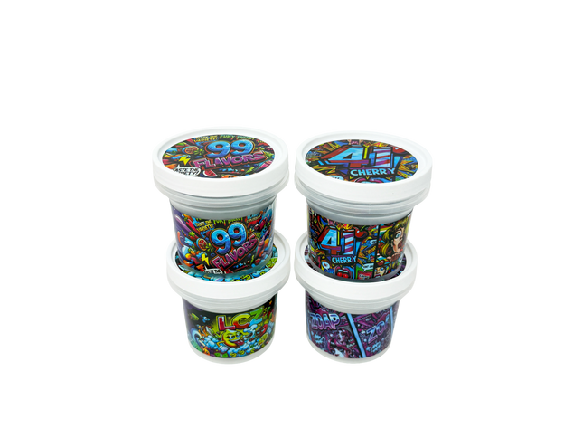 12 Pack Ice Cream Pint Style Storage Jars – Style 001