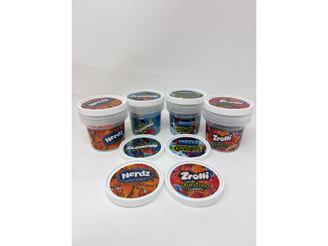 12 Pack 3.5G Plastic Ice Cream Jar Box Set – Mixed Designs