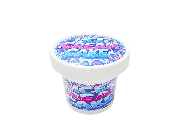 12 Pack Pint-Style Plastic Storage Containers with Lids – Ice Cream Cake