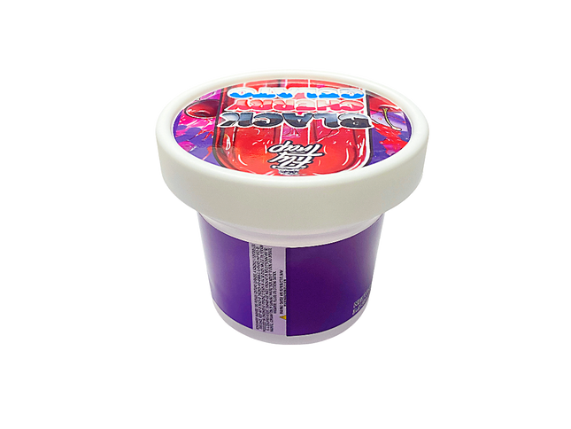 12 Pack Pint-Style Plastic Storage Containers with Lids – Black Cherry