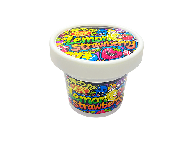 12 Pack Pint-Style Plastic Storage Containers with Lids – Strawberry Lemonade