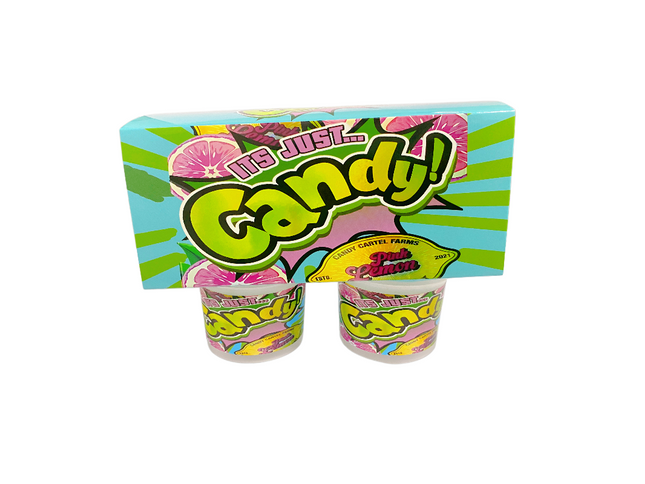 12-Pack Ice Cream Pint Style Containers with Lids & Display Boxes – Pink Lemon Design