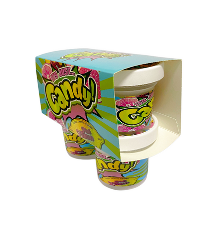 12-Pack Ice Cream Pint Style Containers with Lids & Display Boxes – Pink Lemon Design