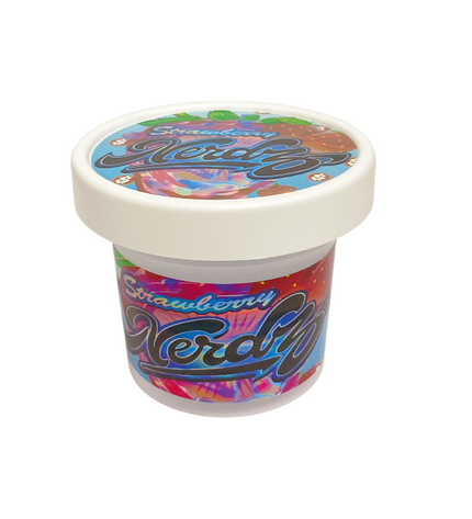 12-Pack Ice Cream Pint Style Containers with Lids & Display Boxes – Strawberry Candy Design