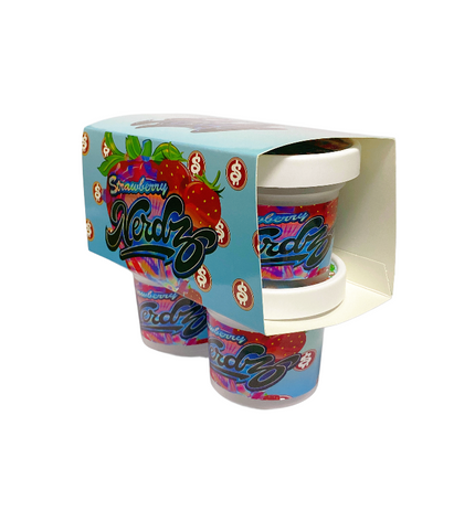 12-Pack Ice Cream Pint Style Containers with Lids & Display Boxes – Strawberry Candy Design