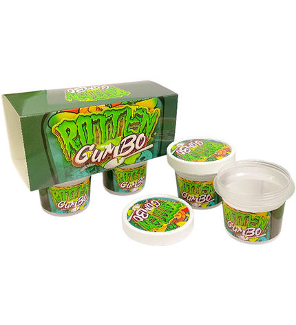 12-Pack Ice Cream Pint Style Containers with Lids & Display Boxes – Gumbo-Inspired Design