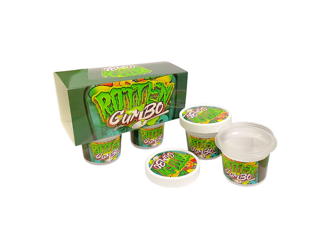 12-Pack Ice Cream Pint Style Containers with Lids & Display Boxes – Gumbo-Inspired Design