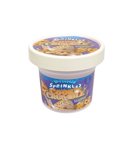 12-Pack Ice Cream Pint Style Containers with Lids & Display Boxes – Cookie Crumble Sundae Design