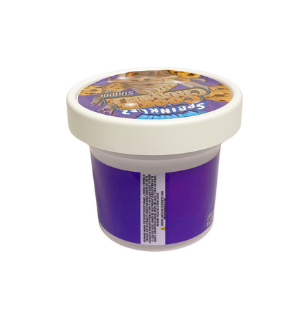 12-Pack Ice Cream Pint Style Containers with Lids & Display Boxes – Cookie Crumble Sundae Design