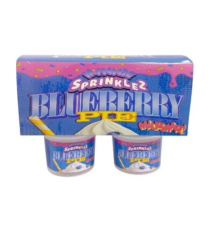 12-Pack Ice Cream Pint Style Containers with Lids & Display Boxes – Blueberry Pie Design