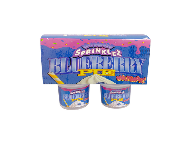 12-Pack Ice Cream Pint Style Containers with Lids & Display Boxes – Blueberry Pie Design