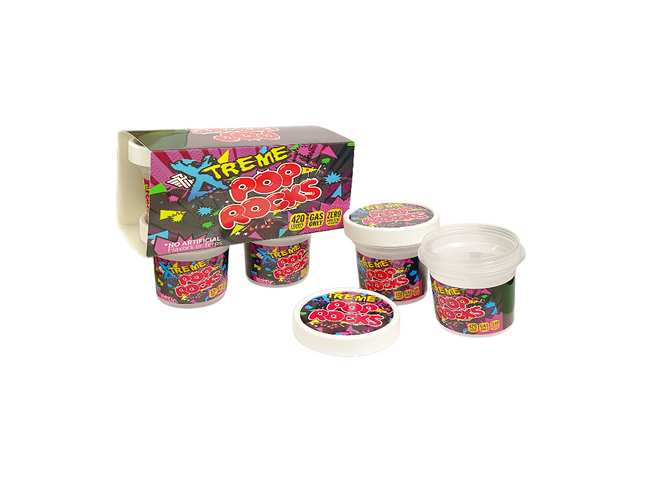 Mylar Kings Pop Rocks Ice Cream Pint Style Containers - 12 Pack