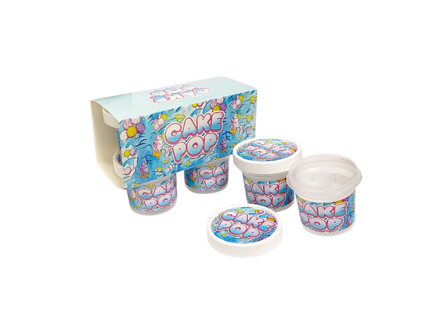 12-Pack Ice Cream Pint Style Containers with Lids & Display Boxes – Cake Pop Design