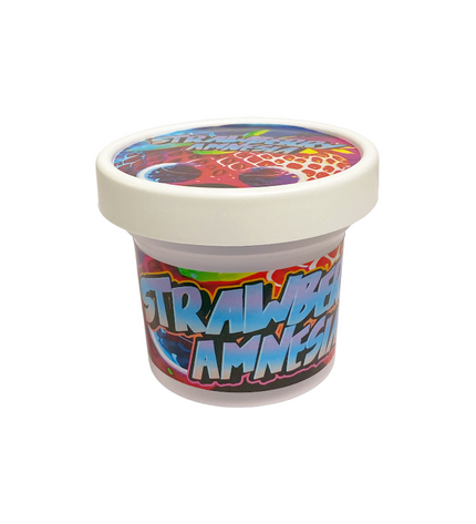12-Pack Ice Cream Pint Style Containers with Lids & Display Boxes – Strawberry Design