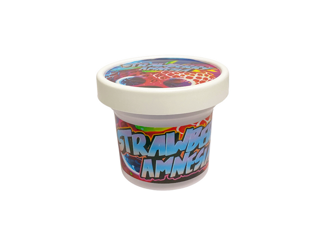 12-Pack Ice Cream Pint Style Containers with Lids & Display Boxes – Strawberry Design