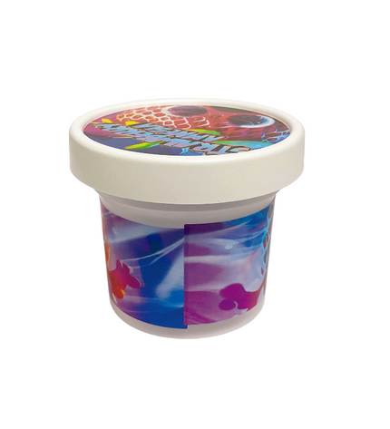 12-Pack Ice Cream Pint Style Containers with Lids & Display Boxes – Strawberry Design