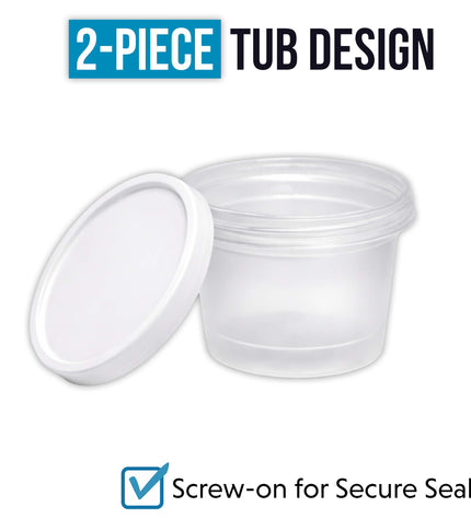 12-Pack Ice Cream Pint Style Containers with Lids & Display Boxes – Gumbo-Inspired Design