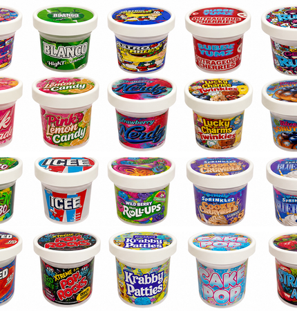 12-Pack Ice Cream Pint Style Containers with Lids & Display Boxes – Wild Berry Design
