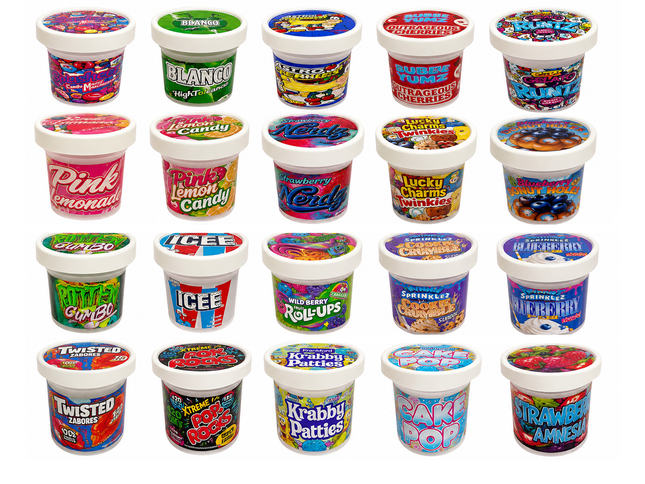 12-Pack Ice Cream Pint Style Containers with Lids & Display Boxes – Wild Berry Design