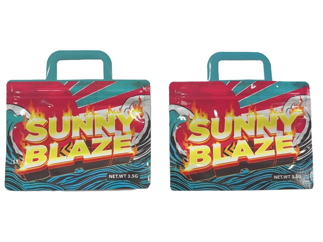 50 Pack 3.5G Shaped Mylar Storage Bags – Sunny Blaze Design