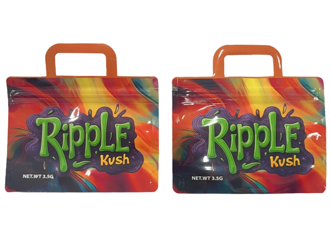 50 Pack 3.5G Shaped Mylar Storage Bags – Ripple Design