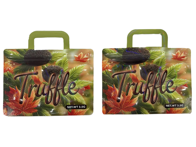 50 Pack 3.5G Shaped Mylar Storage Bags – Truffle Design