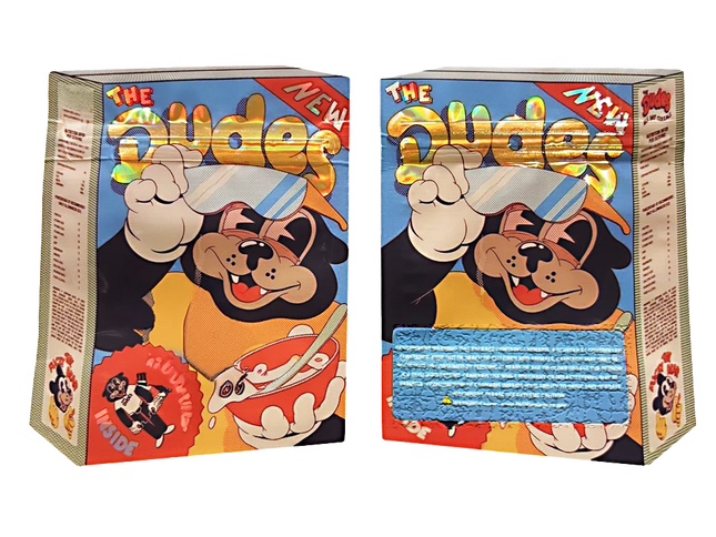 50 Pack 3.5g Shaped Mylar Bags – Bear Character Graphic