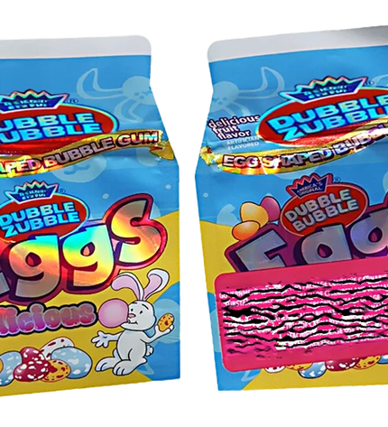 50 Pack 3.5g Shaped Mylar Bags – Bubble Egg Graphic