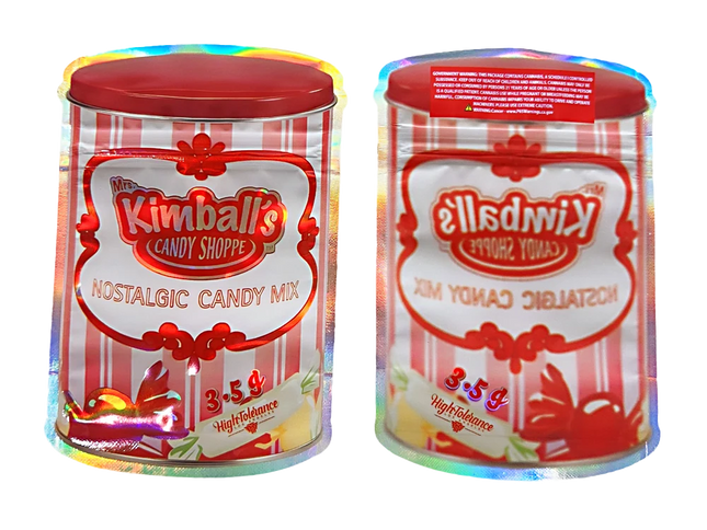 50 Pack 3.5g Shaped Mylar Bags – Candy Shop Graphic