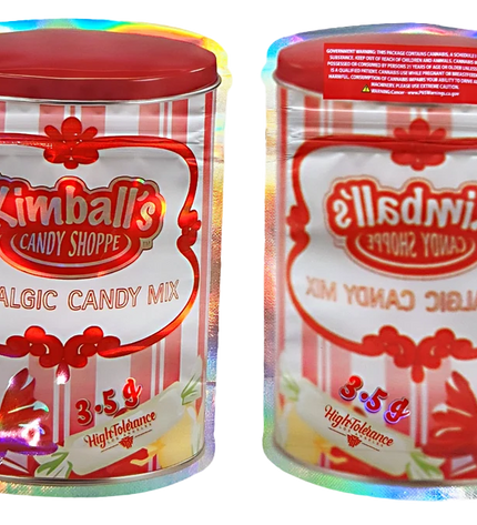 50 Pack 3.5g Shaped Mylar Bags – Candy Shop Graphic
