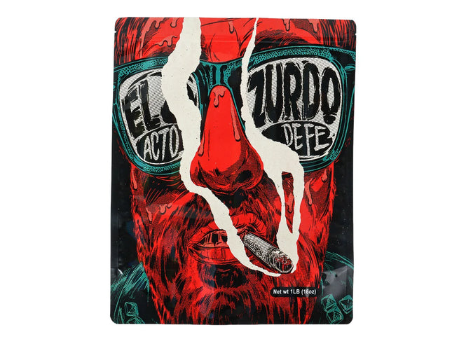 Mylar bag 1LB, herb Mylar Bags, Where to buy mylar bags, Custom mylar bags near me, Mylar Bags Wholesale. Packaging of El Zorro cigarillos with a red and black design.