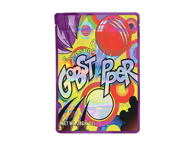 Mylar Bag Colorful packaging of Everlasting Gast Piper with vibrant design and text.