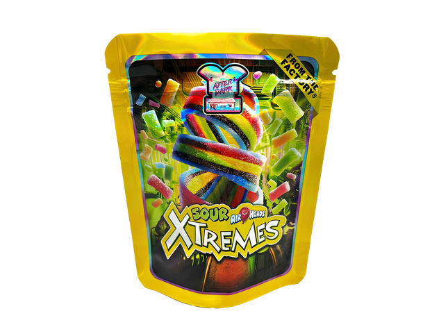 50 Pack 3.5g Decorative Mylar Bags – Sour Candy Graphic