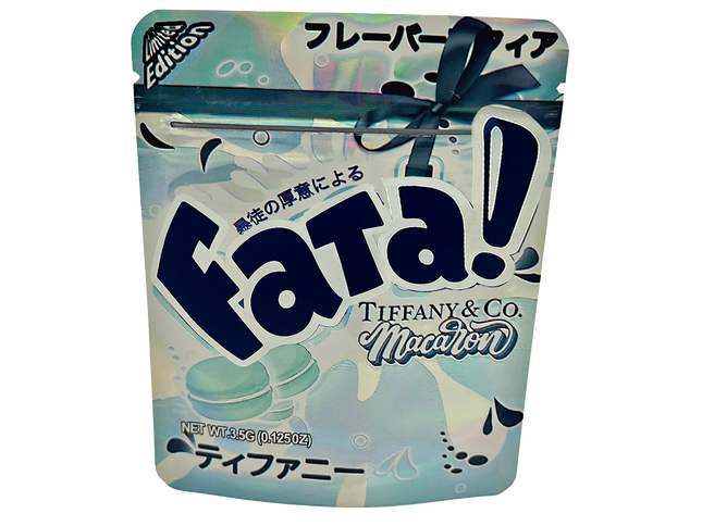 Mylar Bags Fata! Tiffany & Co. macaron packaging with blue and white design