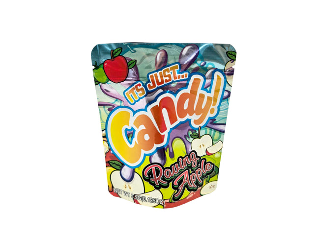 Its Just Candy Poppin Apple 3.5g Exotic Mylar Bags - 50 Pack by Mylar Kings