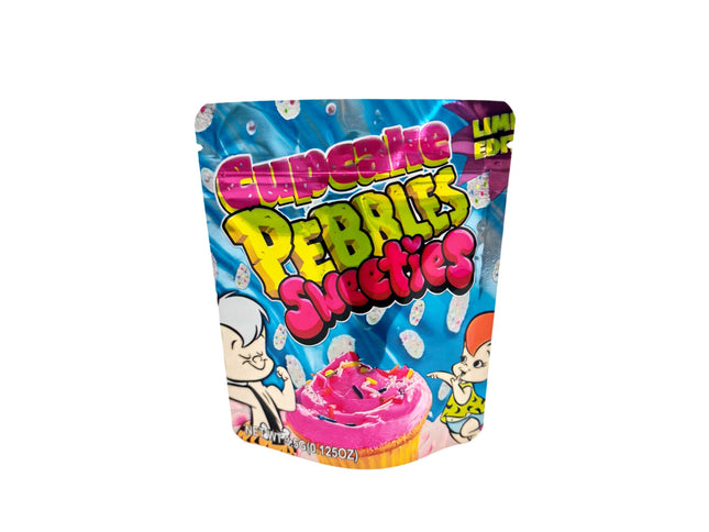 Mylar Kings Cupcake Pebbles Sweeties 3.5g Exotic Mylar Bags - 50 Pack