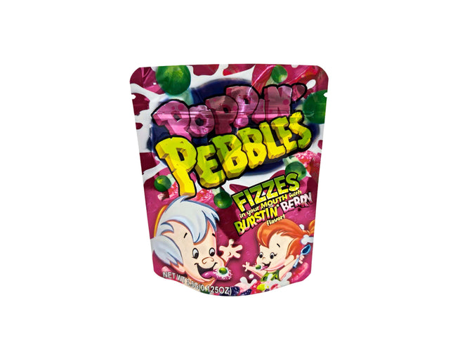 Poppin Pebbles Fizzes 3.5g Exotic Mylar Bags - 50 Pack | Mylar Kings