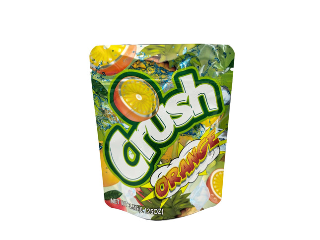 Crush Orange 3.5g Exotic Mylar Bags - 50 Pack - Mylar Kings