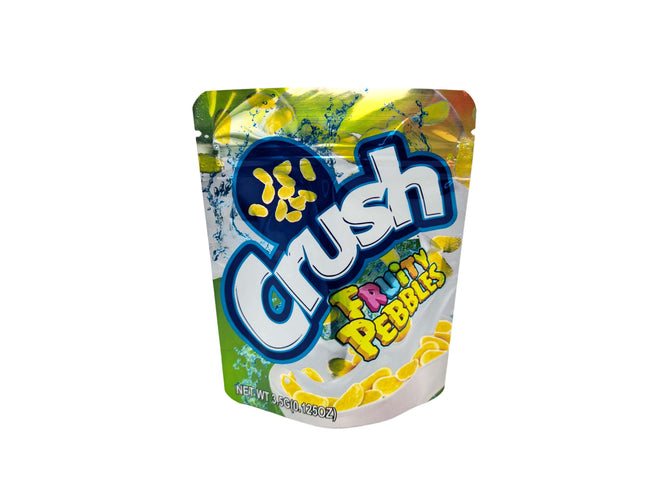 Crush Fruity Pebbles 3.5g Exotic Mylar Bags - 50 Pack | Mylar Kings Packaging